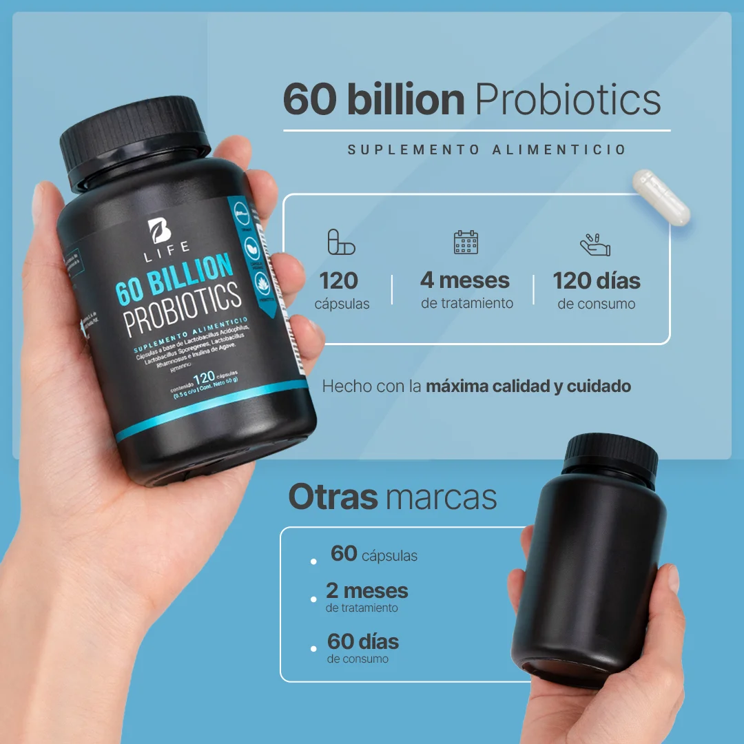 60 BILLONES DE PROBIOTICOS 120 CAPS