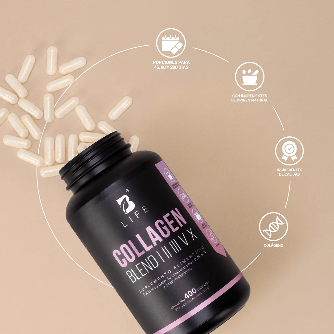 COLLAGEN BLEND COLAGENO I II III V X 180 CAPS
