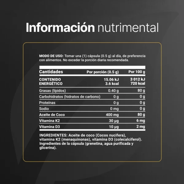VITAMINA D3 + K2 300 CAPS