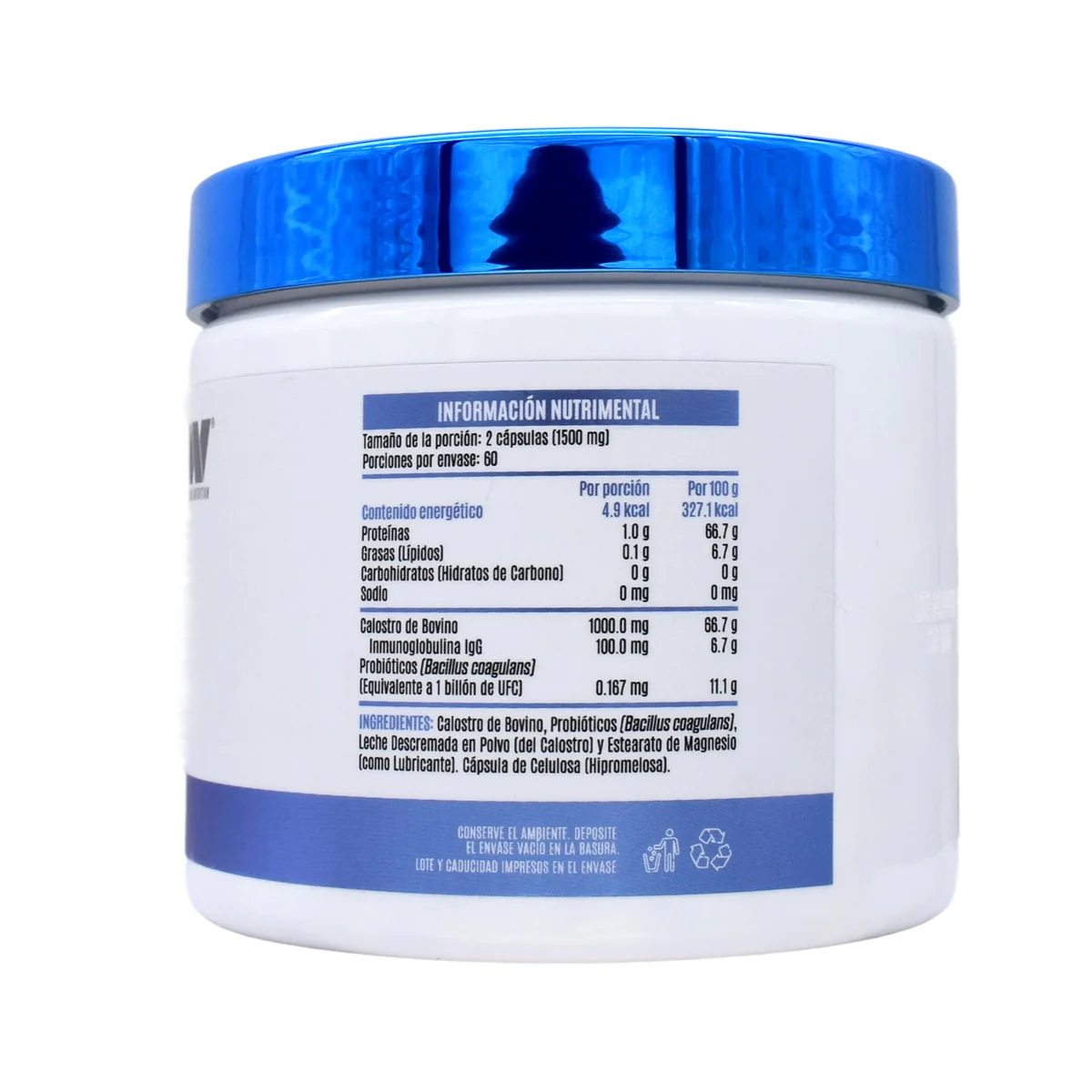 CALOSTRO BOVINO Y PROBIOTICOS 120 CAP