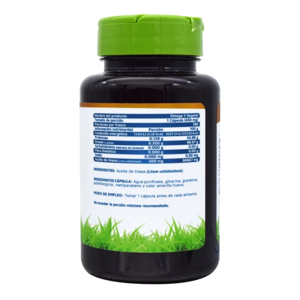 OMEGA 3 VEGETAL DE LINAZA 180 CAP