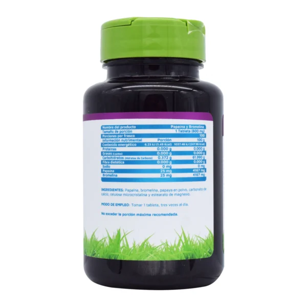 PAPAINA Y BROMELINA 100 TAB