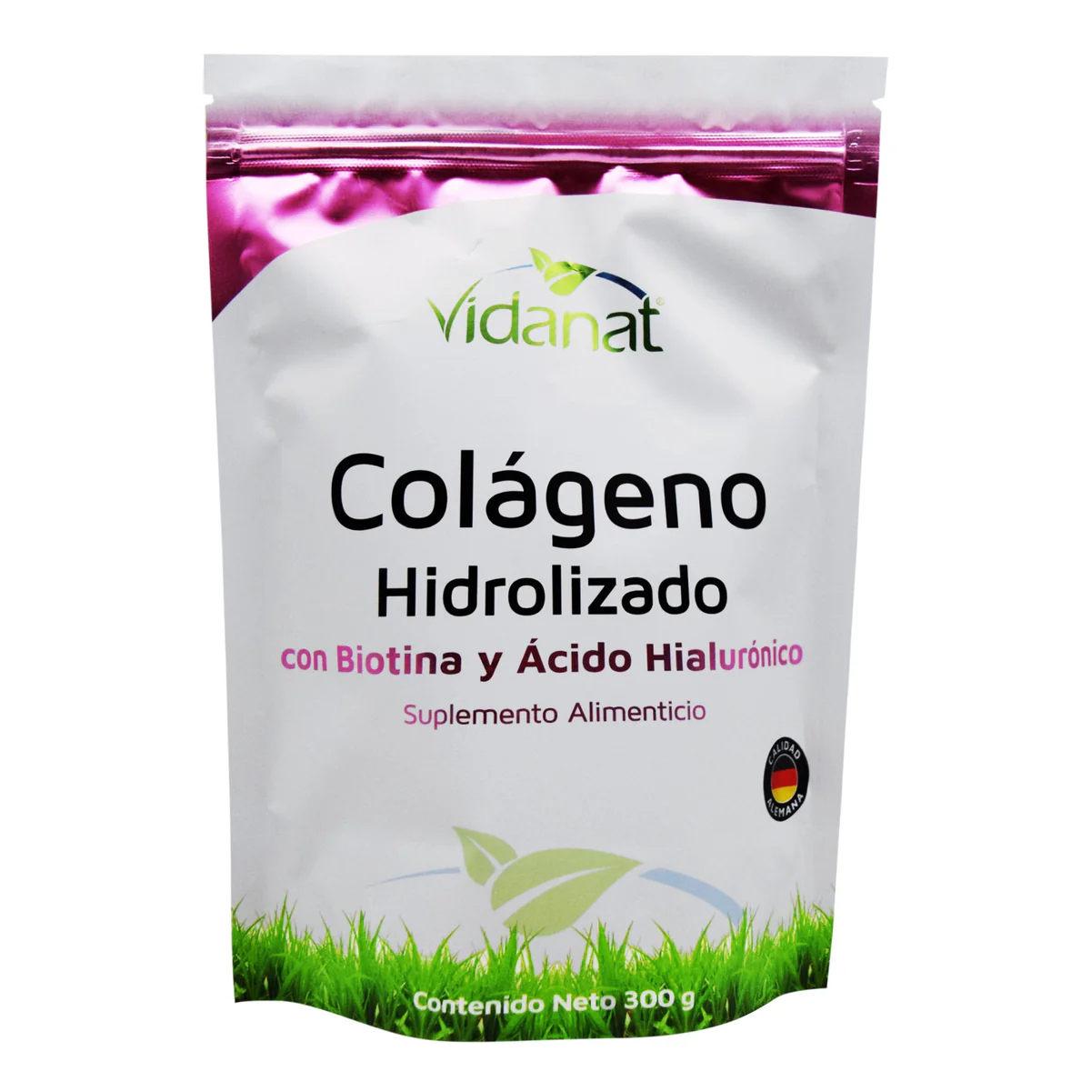 COLAGENO HIDROLIZADO PURO CON BIOTINA Y ACIDO HIALURONICO 300 G