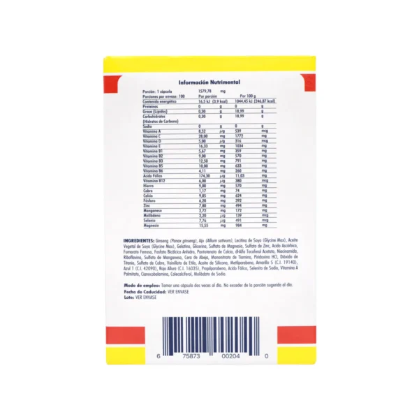 VITAL FUERTE H32 VITAL FUERTE H3 100 CAPSULAS