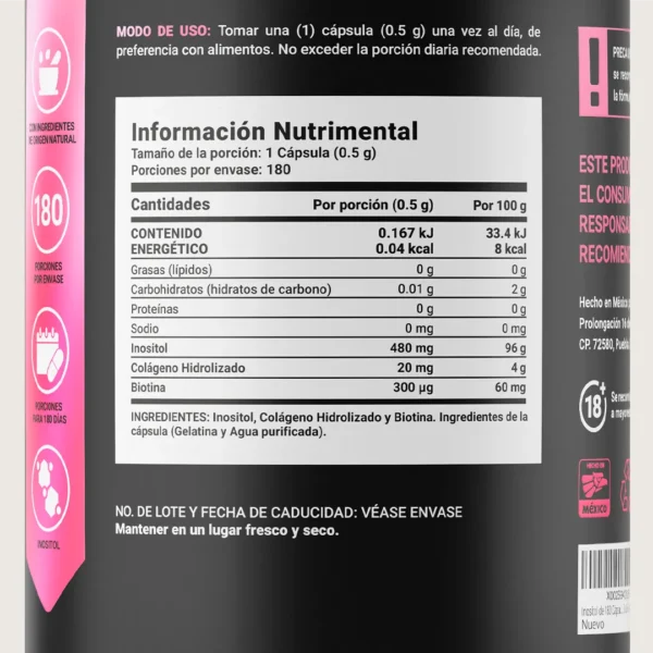 MYO INOSITOL 180 CAP BLIFE
