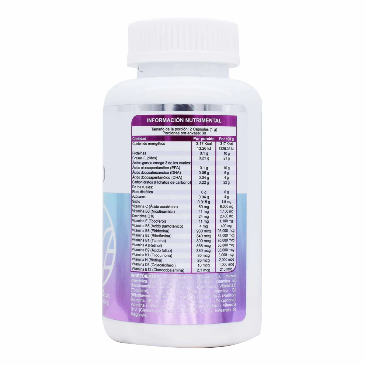 MULTIVITAMINICO MUJER 50 MAS 60 CAP VITAMIN CENTER