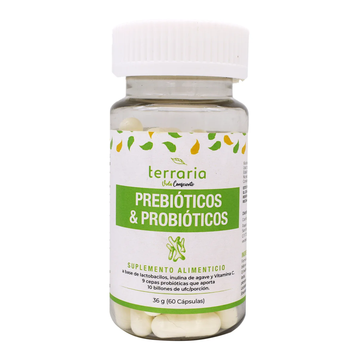 Prebióticos y Probióticos 60 capsulas