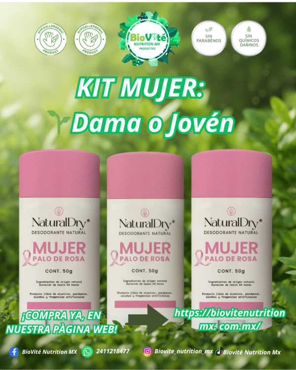 KIT DESODORANTE NATURAL 25% OFF