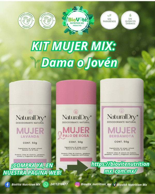 KIT DESODORANTE NATURAL 25% OFF