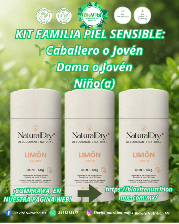 KIT DESODORANTE NATURAL 25% OFF