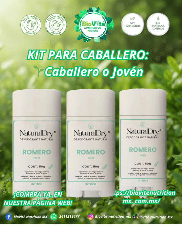 KIT DESODORANTE NATURAL 25% OFF