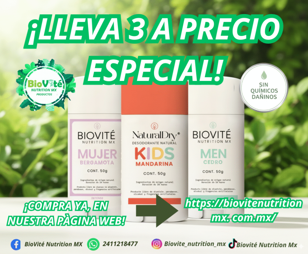 KIT DESODORANTE NATURAL 25% OFF