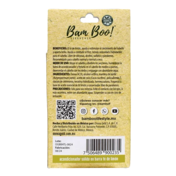 acontelim2 Acondicionador Solido Te Limon 80 G