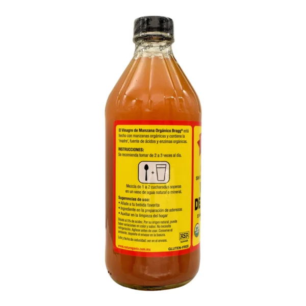 VINAGRE MANZANA 473ML3 Vinagre De Manzana BRAAG 1L & 1/2LT