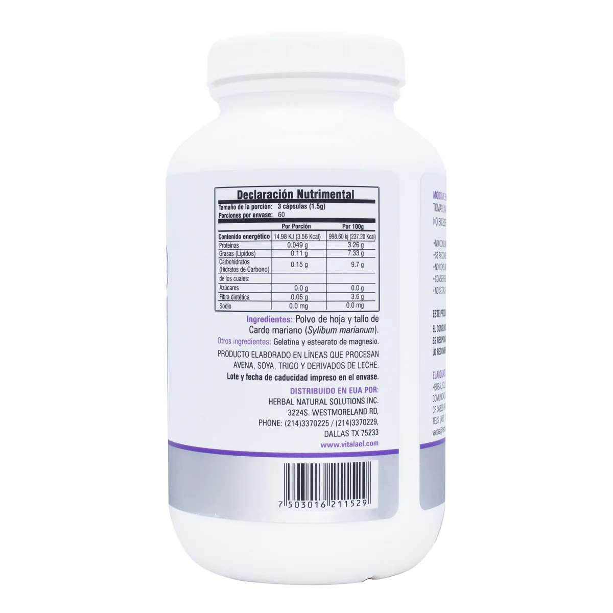 Cardo Mariano 180 Capsulas