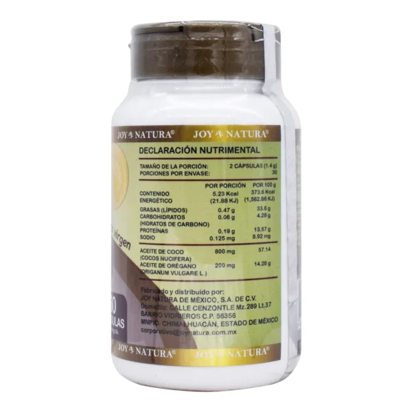 COCO Y OREGANO2 Aceite De Coco Y Aceite De Oregano 60 Capsulas