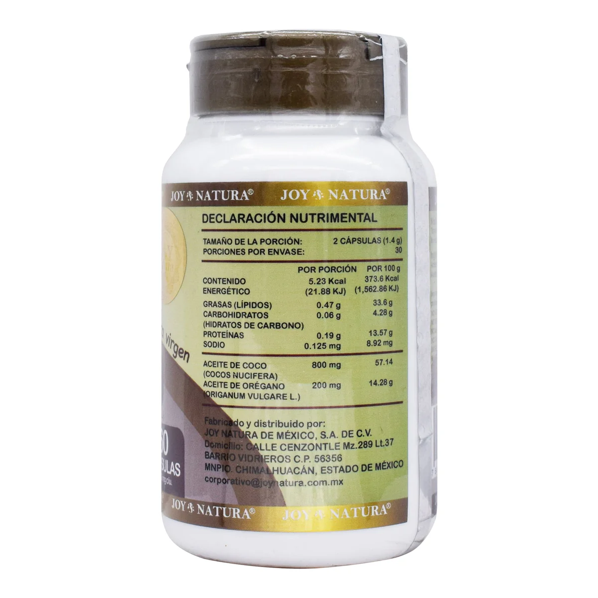 Aceite De Coco Y Aceite De Oregano 60 Capsulas