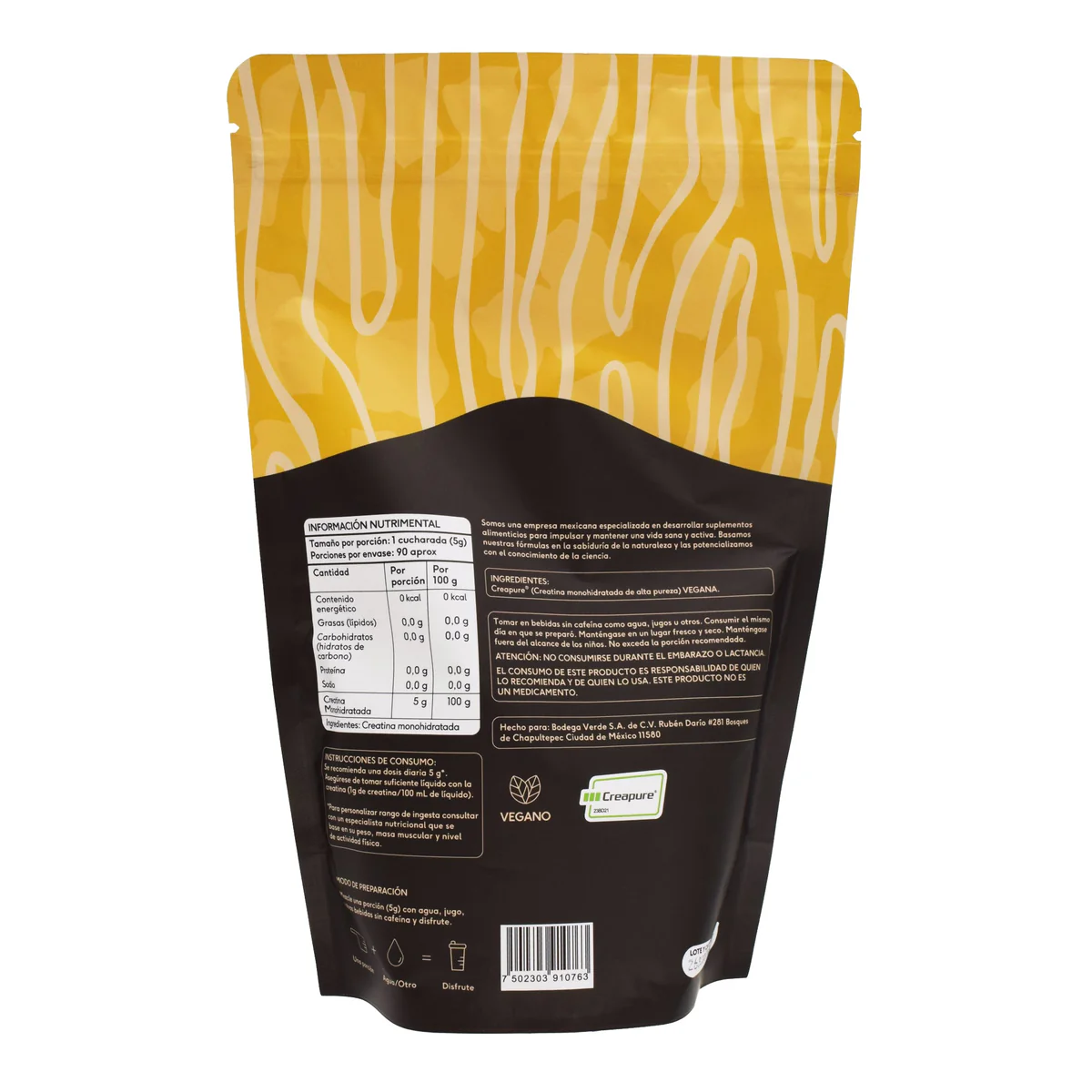 Creatina Creapure Vegana 450 G