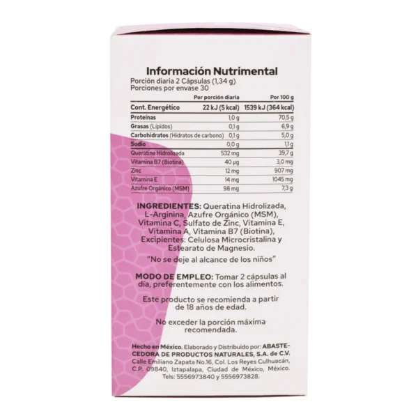 KEARATINA&BIOTINA2 Keratina Biotina 60 Capsulas