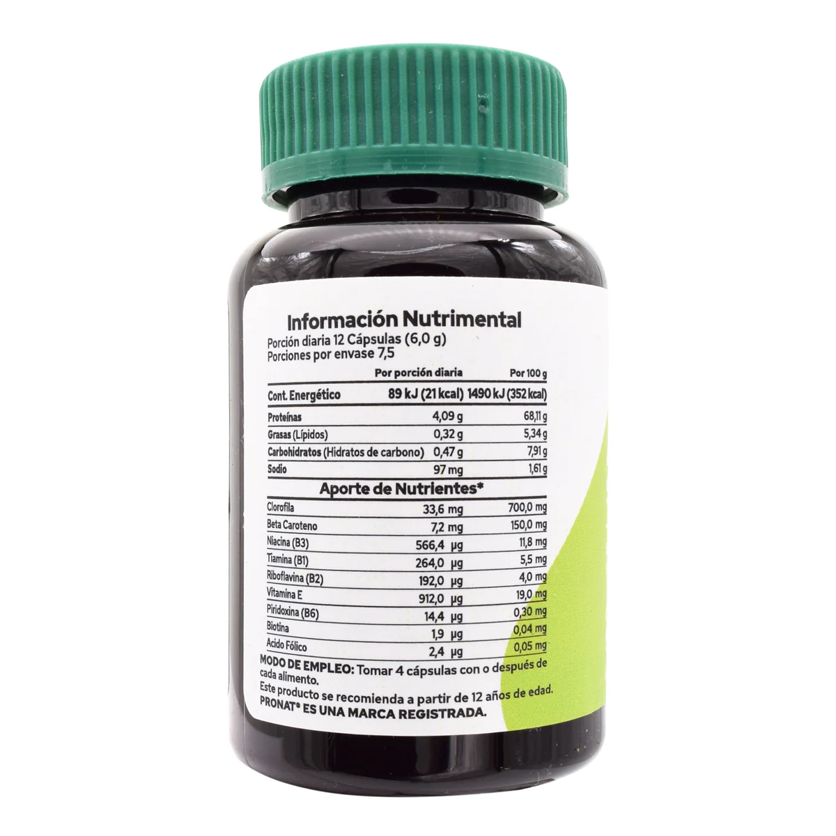 Alga Spirulina 90 Cápsulas