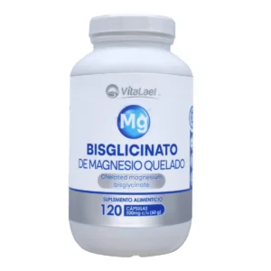 Bisglicinato De Magnesio Quelado 120 Capsulas