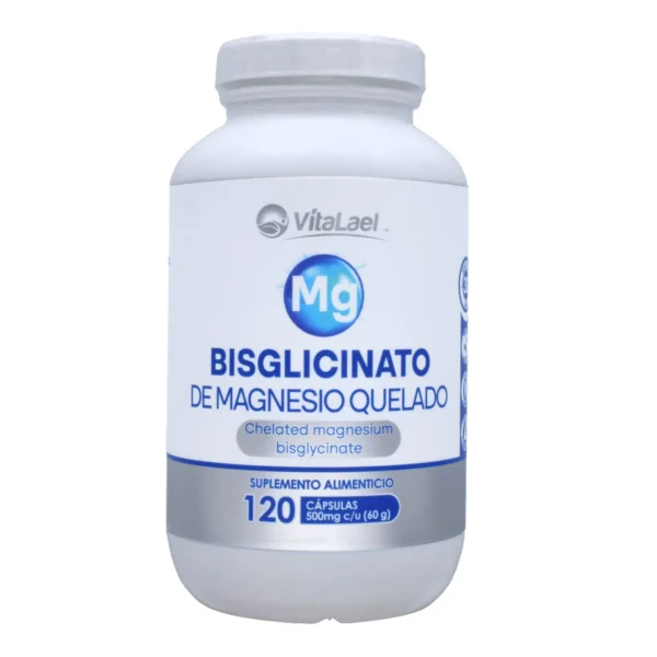 Bisglicinato De Magnesio Quelado 120 Capsulas