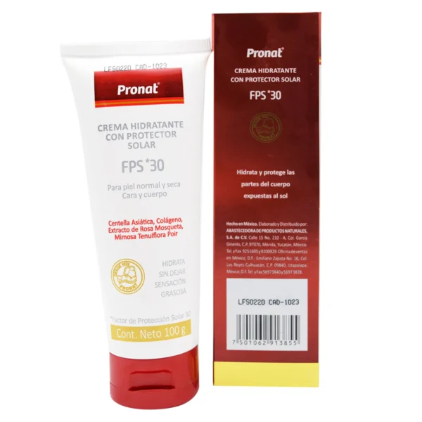 crema hidratante fps2 Crema Hidratante Con Protector Solar Fps 30 100 G