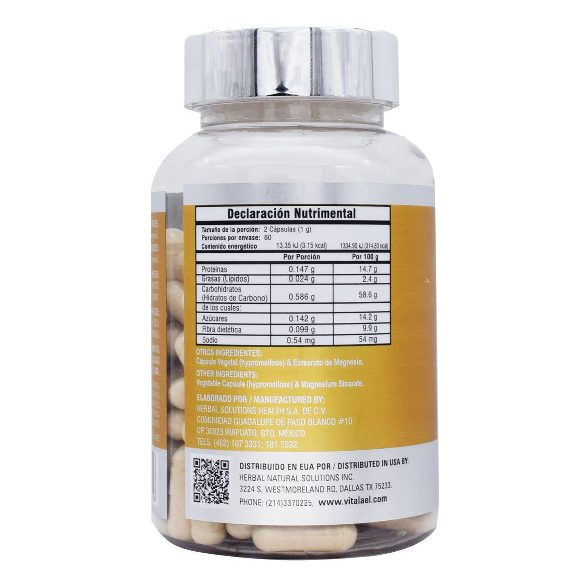 Maca Organica 120 Capsulas