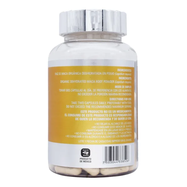 Maca Organica 120 Capsulas