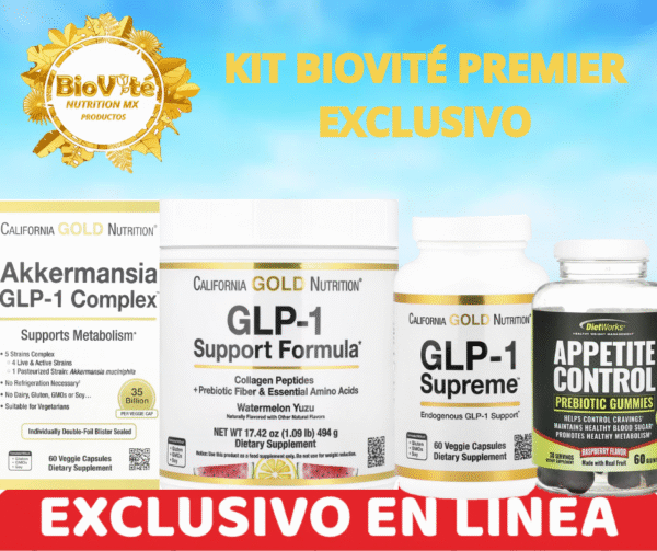 KITS BIOVITÉ PREMIER EXCLUSIVOS (3) KIT PREMIER OZEMPIC, WEGOVY, TRULICITY, MOUNJARO, SAXENDA, RYBELSUS NATURAL