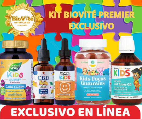 KITS BIOVITÉ PREMIER EXCLUSIVOS (5) KIT SOPORTE EN AUTISMO INFANTIL
