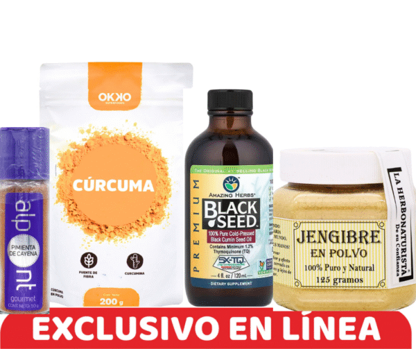 SOPORTE HORMONAL (4) KIT ANTIINFLAMATORIO NATURAL