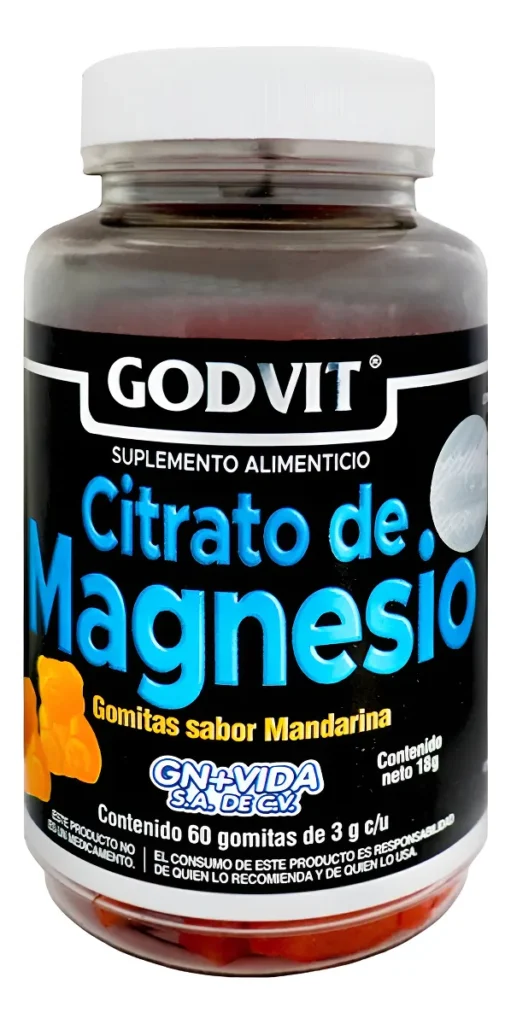 GOMITAS CITRATO DE MAGNESIO C/60 C/3GR sabor mandarina