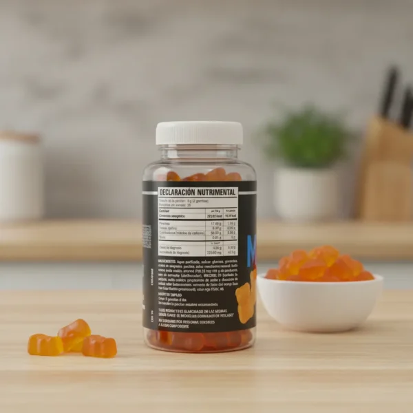 GOMITAS CITRATO DE MAGNESIO C/60 C/3GR sabor mandarina