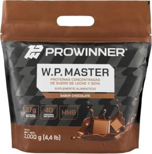 Proteína WP Master, Proteínas Concentradas de Suero de Leche y Soya Chocolate 2 kg